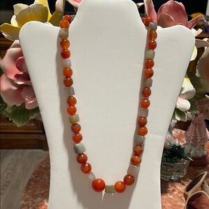 Elegant Agate Beaded Necklace